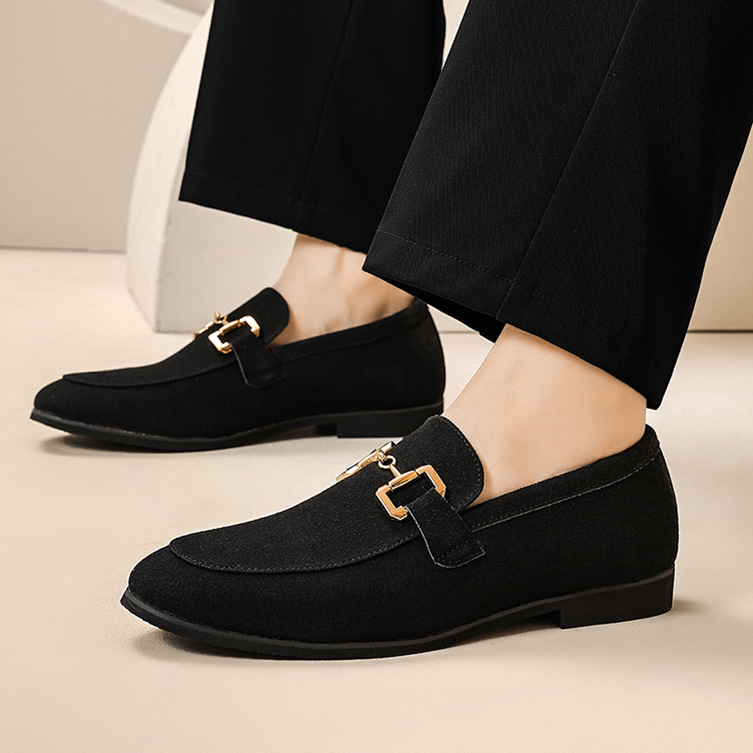 Fashion Personality Suede Leather Shoes Men